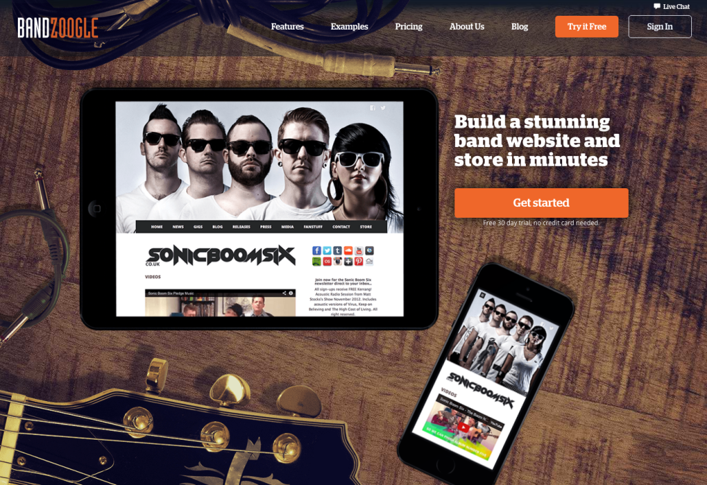 What's the best band website builder for musicians? Free